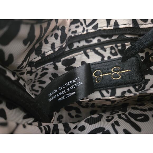 Jessica Simpson Boho Crossbody Southwestern Black Silver Stud Aztec Saddle - Picture 6 of 8